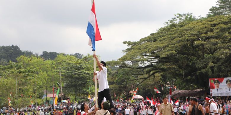 Suasana peringatan Peristiwa Merah Putih Sangasanga